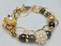 Freshwater Pearl and Labradorite Gold-Plated Bracelet